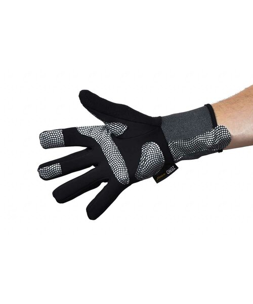 Handschuhe lang Winter REFLEX Mat. Softshell schwarz