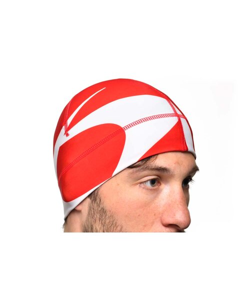 Helmmütze Mat. Roubaix rot/weiß Gr. 2 (M)