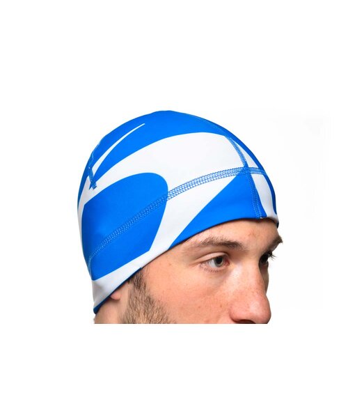Helmmütze Mat. Roubaix blau/weiß