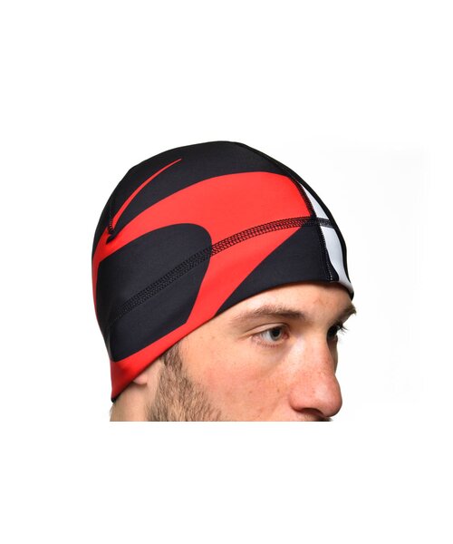 Helmmütze Mat. Roubaix schwarz/rot/weiß